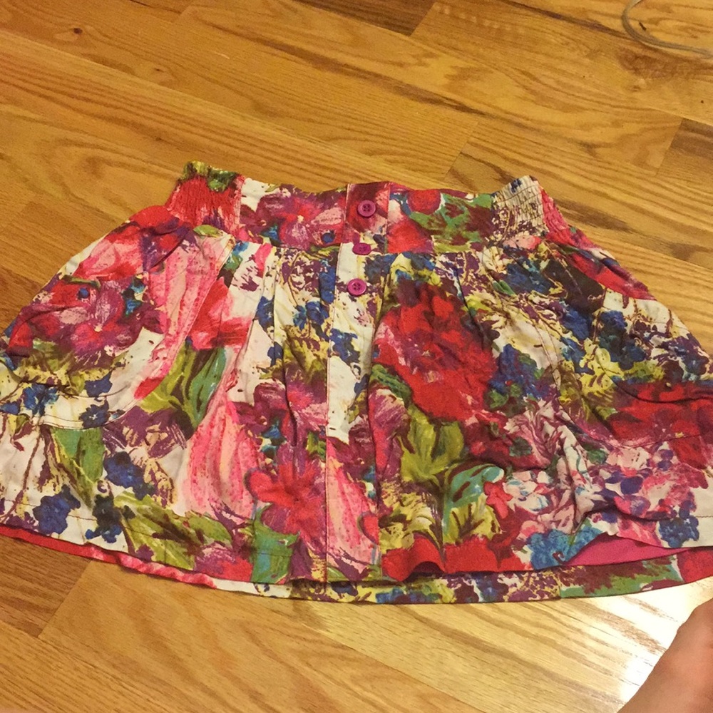 Hot & Delicious vibrant floral skirt
